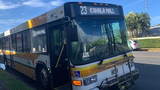 Honolulu TheBus Route 23Kahala Mall Bus 296 [upl. by Xuagram]