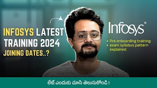 Infosys Latest Training 2024 PreOnboarding Training and Exam Syllabus Pattern Explained [upl. by Andrei]