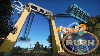 Rush  Thorpe Park Planet Coaster Functioning Custom SampS Screamin Swing [upl. by Ubald]