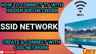 How to connect with Hidden WiFi or SSID Network ⚡How to your Samsung TV with hidden wifi network 🤔 [upl. by Thorr]