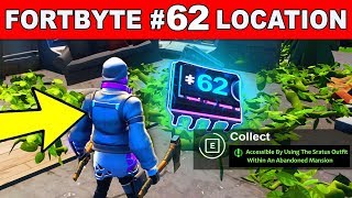 Accessible By Using The STRATUS Outfit Within An Abandoned Mansion  FORTNITE FORTBYTE 62 LOCATION [upl. by Landa]