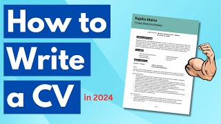 How to write a CV  With example CV walkthrough Get noticed [upl. by Ettelra]