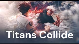 AMVGojo vs Sakuna  Titans Collide Lyrics 4K [upl. by Waneta751]