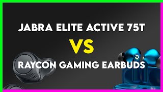 Jabra Elite Active 75t vs Raycon Gaming Earbuds Comparison [upl. by Evslin]