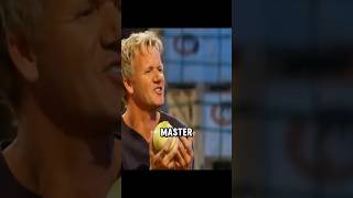 Gordon Ramsay loses an onioncutting challenge  Master Chef gordonramsay food [upl. by Ynnub]