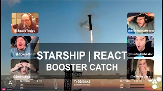 REACT  Starship Flight 5  Booster Catch [upl. by Sucramraj]