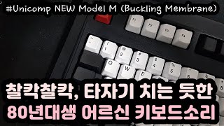 【ASMR for SLEEP】 옛날키보드 타이핑 소리ㅣUnicomp New Model Mㅣ버클링 스프링 멤브레인ㅣ공부 수면 팅글 ASMRㅣ3시간ㅣ중간광고 없음ㅣNo Talking [upl. by Zakaria]