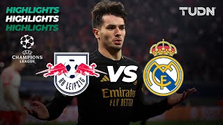 HIGHLIGHTS  RB Leipzig vs Real Madrid  UEFA Champions League 202324  8vos  TUDN [upl. by Yenor]