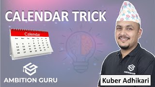 Calendar Part 1  Calendar Problem Tricks  Kuber Adhikari  ambitionguruloksewatayari [upl. by Kartis]