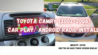 Toyota Camry 20022006 CarPlay Android Auto integrated radio [upl. by Halverson]