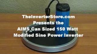 150 Watt Power Inverter Can Size by AIMS [upl. by Nnyl]