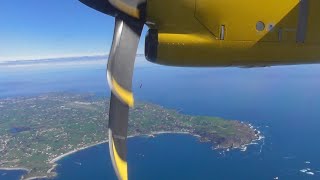 Aurigny Air Services ATR 72600  Guernsey to London Gatwick Full Flight [upl. by Merchant]