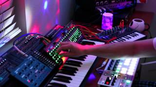 New Years Ambient Eve with Moog Werkstatt Beatstep Pro System 1m Microbrute Space Echo [upl. by Elizabeth]