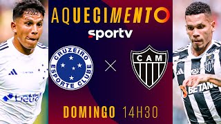 CRUZEIRO X ATLÉTICOMG  AQUECIMENTO AO VIVO  FINAL CAMPEONATO MINEIRO 2024  live  sportv [upl. by Anerbas]