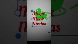 Logo Creation its almost Christmas time ho ho ho 🎅🏾 🍪😂 magic mack nicolas [upl. by Shaper]