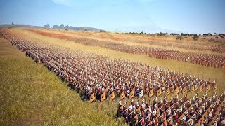 Caesars Romans Vs Pompeys Romans Battle of Pharsalus 48 BC  Cinematic [upl. by Gerius954]