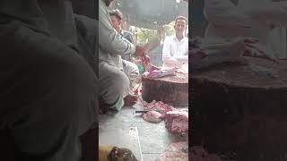 Machli Meat cutting beef food [upl. by Namlas190]