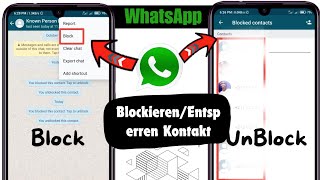 So BLOCKIEREN und ENTSPERREN Sie jemanden auf WhatsApp in SEKUNDEN WhatsApp blockieren entsperren [upl. by Kcirdderf335]