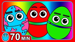 quotColor Songs Collectionquot Vol 1  Childrens Colours Rhymes  Teach Kindergarten Kids  2D Animation [upl. by Dorrie935]