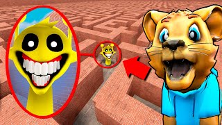 Can HORROR SPRUNKI find me in a MAZE Gmod Sandbox [upl. by Afatsom]