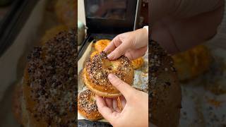 The BEST New York Style Bagels 🥯✨ bagels recipe easy baking fall cooking lunch breakfast [upl. by Alvita]