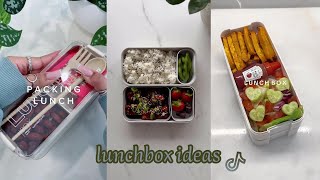 Aesthetic lunchbox ideas  ASMR  Tiktok compilation🍱🍎✨ [upl. by Territus]