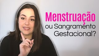 Como diferenciar menstruação de sangramento gestacional [upl. by Suirad952]