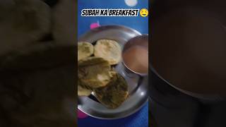 Palak Puri 🤤subah ka nasta foodfoodie youtubeshorts ytshortvideo [upl. by Sisely313]