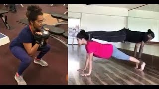 Parvathy  Gym Workout Video [upl. by Ahsinrad116]