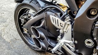 Suzuki GSXR 750 TOCE Exhaust Sound Flyby [upl. by Lihas]