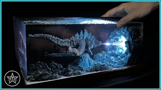 The GODZILLA2024 Diorama of Realistic Atomic Breath in Tiamats Domain Polymer Clay Resin Art [upl. by Gottuard]