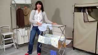 Honey Can Do Collapsible Metal Drying Rack  Product Review Video [upl. by Catlee446]