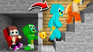 MILO and CHIP locked Baby MIKEY and Baby JJ Were Trapped Inside a Cellar in Minecraft Maizen [upl. by Nani]