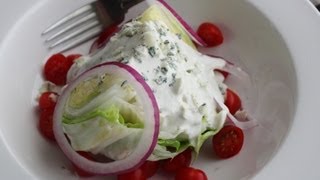 Blue Cheese Dressing  How to Make the Best Creamy Blue Cheese Dressing [upl. by Anelem]