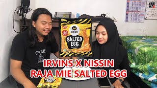 REVIEW MIE SALTED EGG IRVINS X NISSIN Mie Mahal tapi gini rasanya [upl. by Notreve]