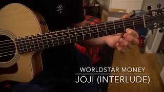 Worldstar money interlude  Easy Guitar Lesson WTabs  Joji [upl. by Emil]