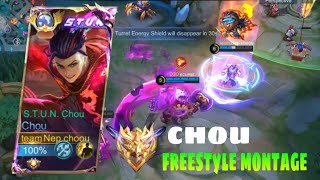 MYTHICAL GLORY CHOU FREESTYLE MONTAGE MLBB  episode 2 [upl. by Sansone]