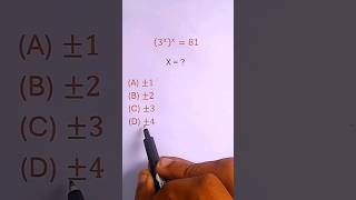 Solve Exponent Power 3xx81  math shorts [upl. by Inuat]