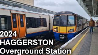 HAGGERSTON Overground Station 2024 [upl. by Ednyl298]