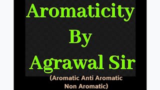 Aromatic Anti Aromatic and Non Aromatic compounds Best video [upl. by Abran]