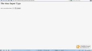 The HTML 5 time Input Type [upl. by Kristal]