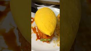 Japanese Omelette Omurice Style So Challangeing 😭 japan eggrecipe shorts homemade [upl. by Benkley65]