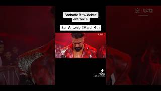 Andrade Raw Debut Entrance wwe entrance [upl. by Robaina]