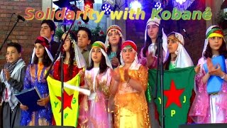 Gelsenkirchen Solidaritätsfest für Kobanê  Kurdischer Kinderchor [upl. by Aurore]