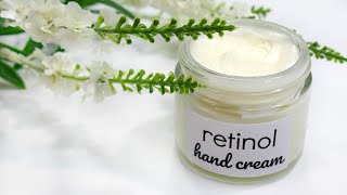 How to Make Retinol Hand  Body Cream  Anti Aging Body Moisturizer [upl. by Amihsat]