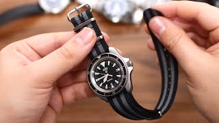 How to put on install a NATOstrap on a Watch Watch Tutorial [upl. by Elyod]