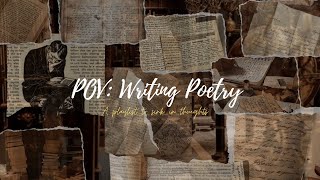 POV  Writing Poetry in the dark [upl. by Saval]