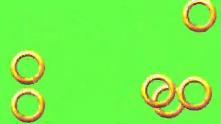 Sonic rings Green screen [upl. by Memory]