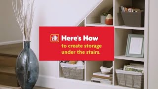 Build DIY Storage Under the Stairs Heres How [upl. by Aletsirc635]