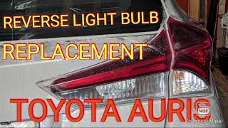 Reverse light replacement TOYOTA AURIS lamps replacement toyotaauris howto diy [upl. by Arola658]